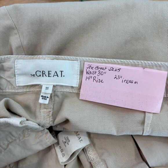 THE GREAT The Ranger pant in Vintage washed Khakis Sz 25 - Picture 10 of 10
